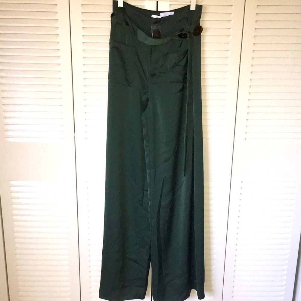 Women pants emerald green